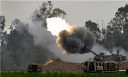 حمله توپخانه‌ای ارتش عراق به داعش در خاک سوریه