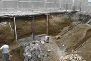 لحظه وحشتناک ریزش گود زیر ساختمان مقابل چشم مهندس ناظر!