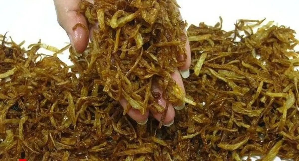 پیازهای سرخ کرده و مواد غذایی خانگی در مغازه ها را هرگز نخرید