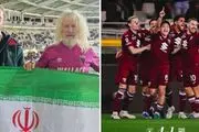 اهتزار پرچم ایران در ورزشگاه میلان علیه آمریکا و اسرائیل