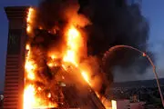 حضور 10 تیم امدادی در حادثه حریق برج سلمان
