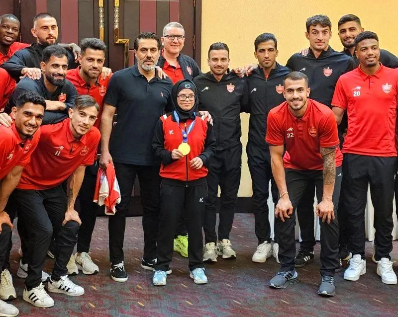 حضور قهرمان آسیا در اردوی پرسپولیس