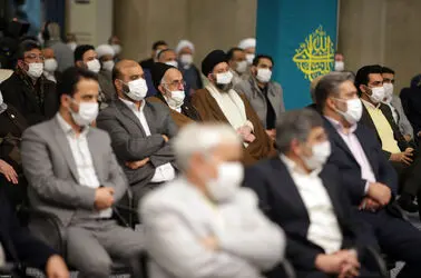 دیدار جمعی از مداحان اهل‌بیت علیهم‌السلام با رهبر انقلاب اسلامی/گزارش تصویری