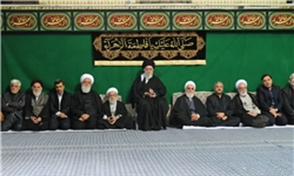 مراسم عزاداری شام شهادت حضرت فاطمه زهرا سلام‌الله علیها برگزار شد