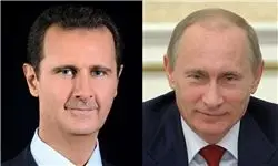 پیام تبریک پوتین را به بشار اسد