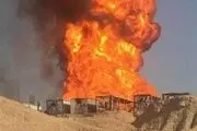 انفجار تانکر حامل مواد سوختی در محور ایذه- دهدز