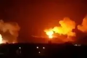 حمله جنگنده‌های آمریکا و انگلیس به فرودگاه الحدیده در غرب یمن
