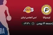 پخش زنده بسکتبال NBA: ایندیانا - لس آنجلس لیکرز
