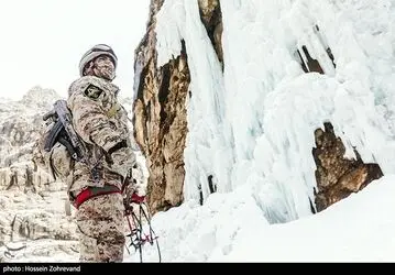 تمرین یخ نوردی یگان ویژه صابرین