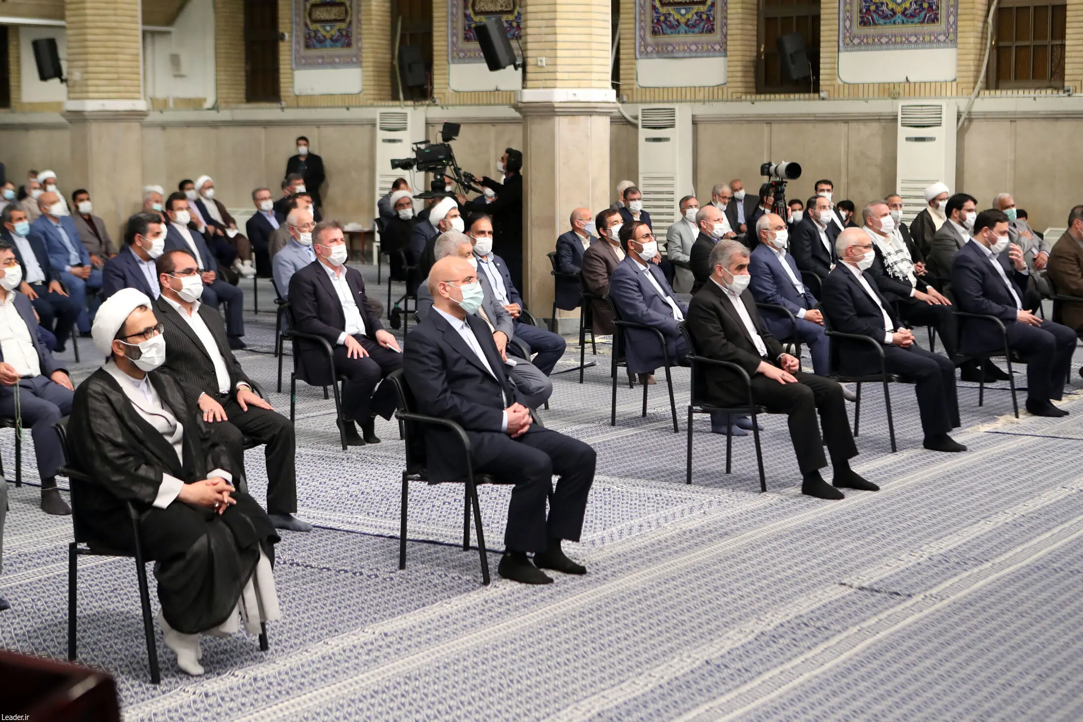 دیدار رئیس و نمایندگان مجلس شورای اسلامی با رهبر معظم انقلاب/گزارش تصویری