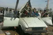 انفجار
خودرو در پمپ گاز
