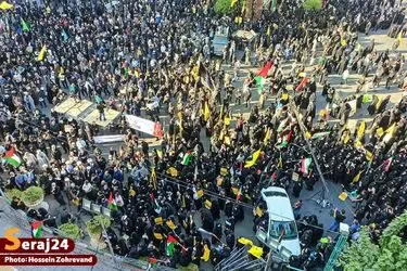 تجمع ضد صهیونیستی مردم تهران در میدان فلسطین/گزارش تصویری