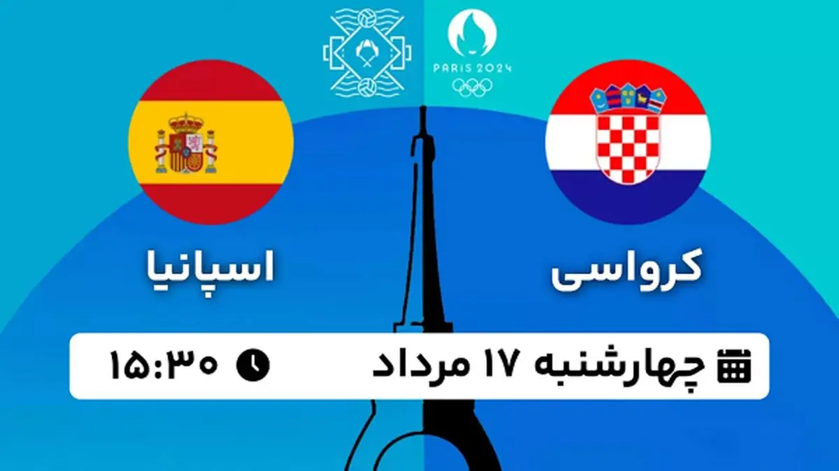 پخش زنده واترپلو کرواسی - اسپانیا ۱۷ مرداد ۱۴۰۳