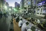 سفره افطار ۳۰۰۰ نفری/ گزارش تصویری
