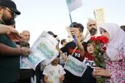 حضور پر شور مردم تهران پیش از شروع مهمونی ده کیلومتری غدیر