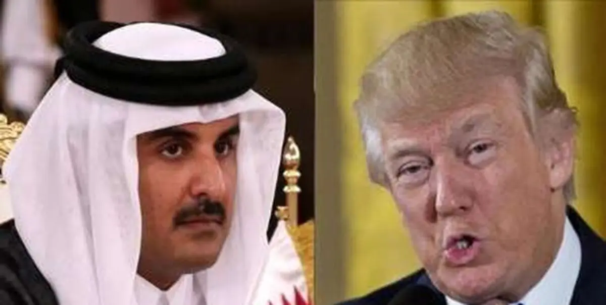 تماس تلفنی امیر قطر با ترامپ 