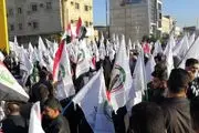 تجمع بزرگ مردم بصره در انتظار پیکر «ابومهدی المهندس» برای تشییع