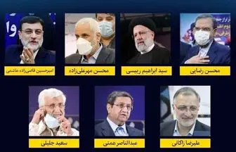 جدول پخش برنامه‌های تبلیغاتی نامزد‌های انتخابات ریاست جمهوری در ۲۴ خرداد