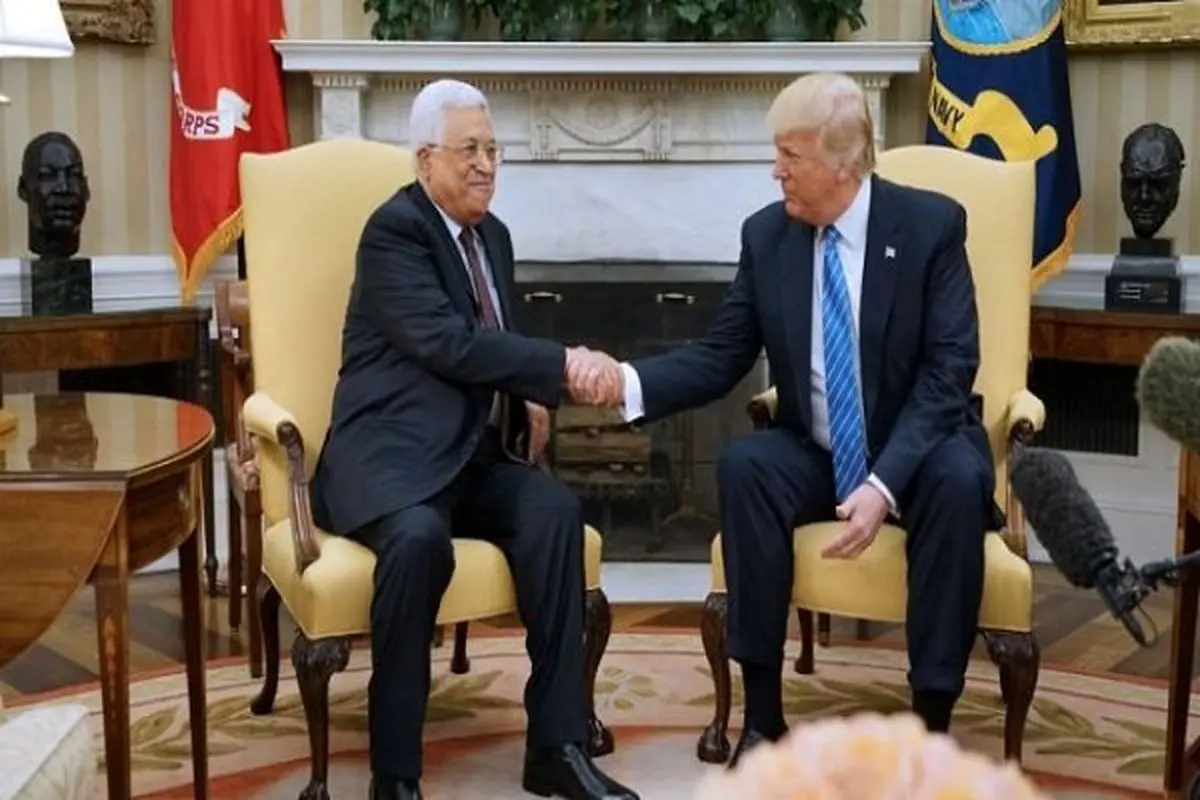 رئیس تشکیلات خودگردان فلسطین در واشنگتن با «ترامپ» دیدار کرد