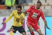 گل علیه پرسپولیس، بوسه بر مچ‌بند قرمز+عکس