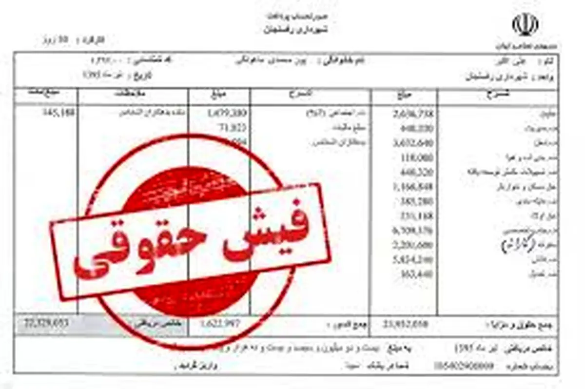 فیش حقوقی جدید بازنشستگان تامین اجتماعی با علیالحساب جدید
