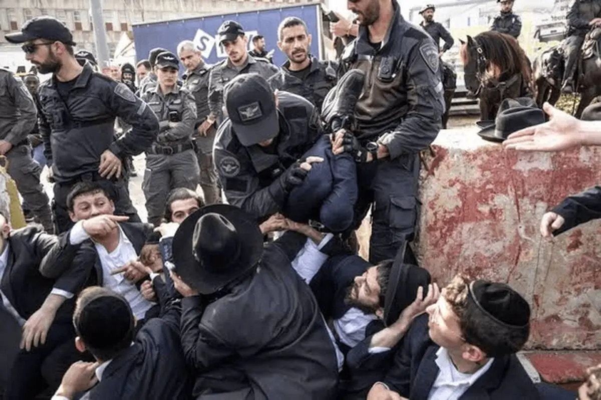درگیری پلیس اسرائیل با حریدی‌ها؛ ۱۵ نفر بازداشت شدند