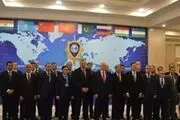 عکس یادگاری روحانی با سران ۱۱ کشور حاضر در اجلاس شانگهای
