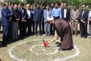 کلنگ زنی توسعه و احداث بیمارستان شهید راثی شاهین دژ +تصاویر