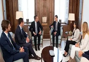 دیدار هیأتی از نمایندگان فرانسوی با رئیس جمهور سوریه
