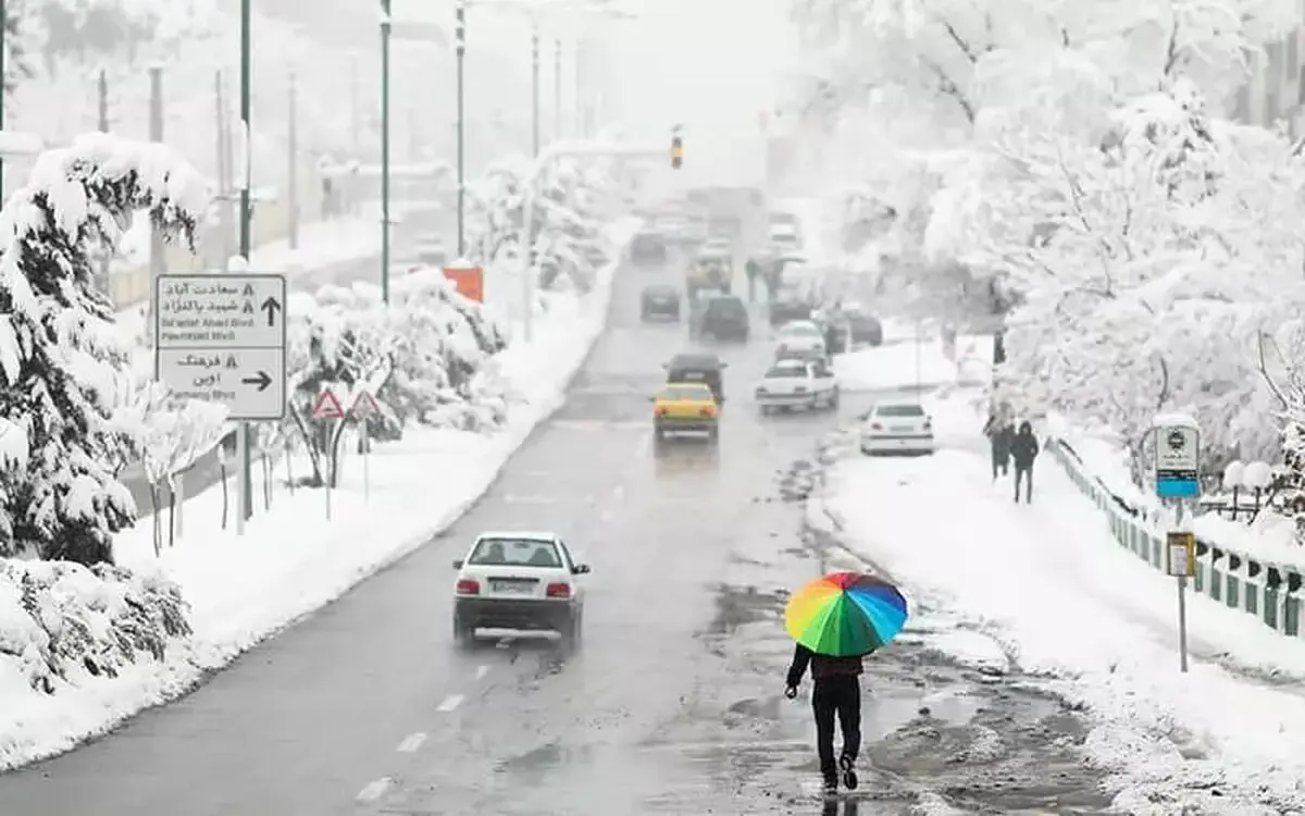 برف و باران شدید مهمان ۲۴ استان
