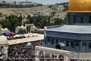 25 هزار فلسطینی در مسجدالاقصی نمازجمعه اقامه کردند