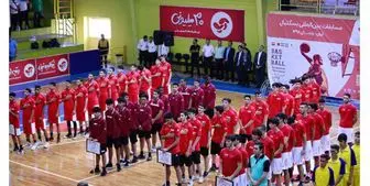 برگزاری مراسم افتتاحیه مسابقات بین المللی بسکتبال