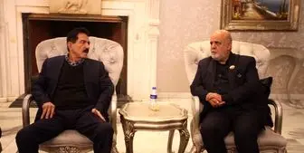 دیدار سفیر ایران در عراق با رئیس شورای عالی سیاسی اتحادیه میهنی