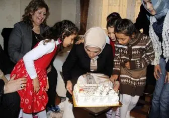جشن تولد همسر اردوغان + عکس