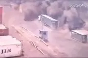 انتشار فیلم وحشتناک دوربین مداربسته از لحظه انفجار بندرعباس