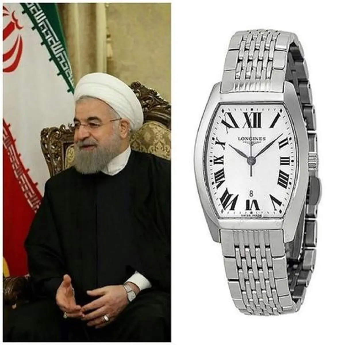 قیمت ساعت حسن روحانی جنجالی شد/ مارک ساعت حسن روحانی چیست؟