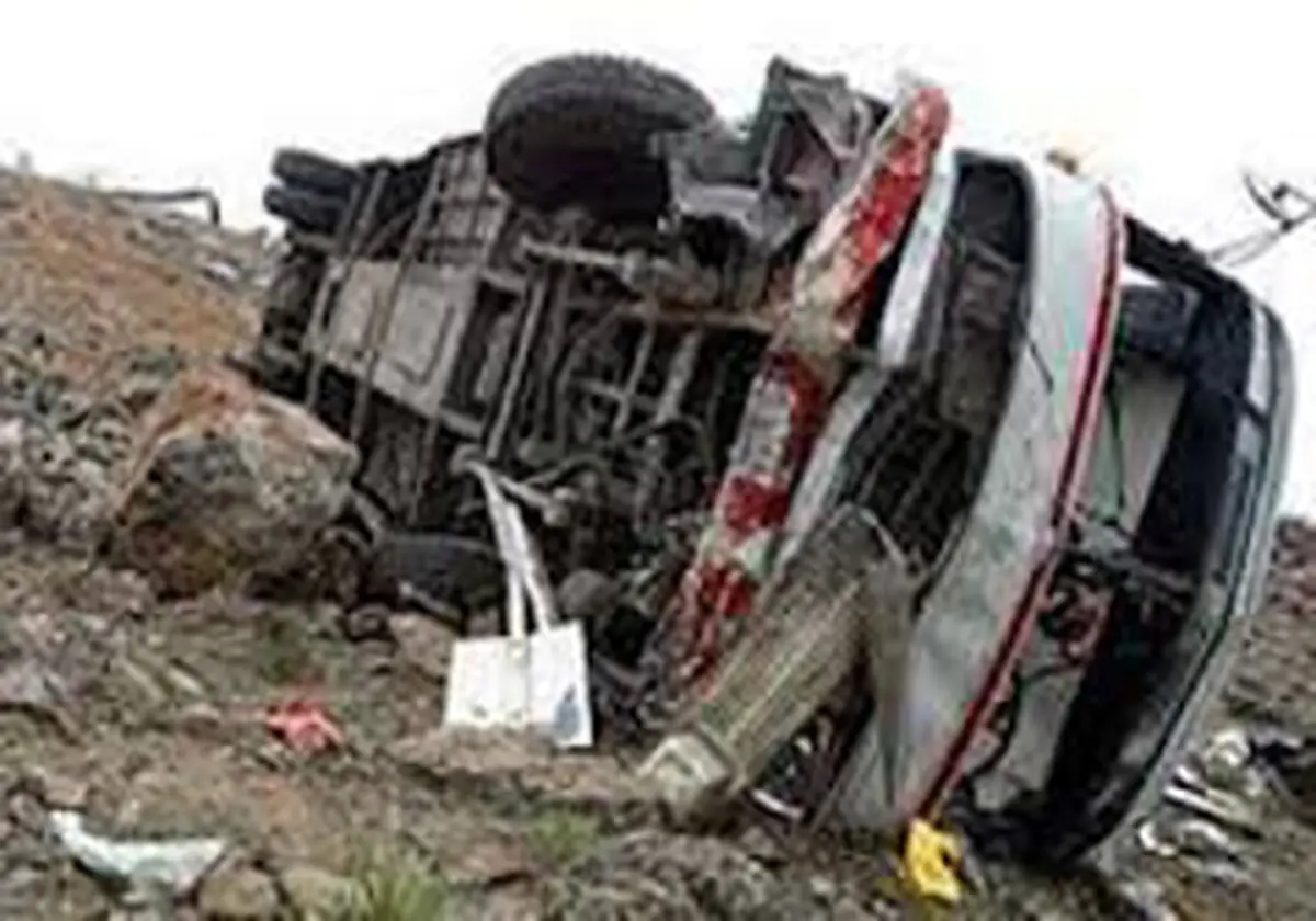 واژگونی اتوبوس حادثه آفرید
