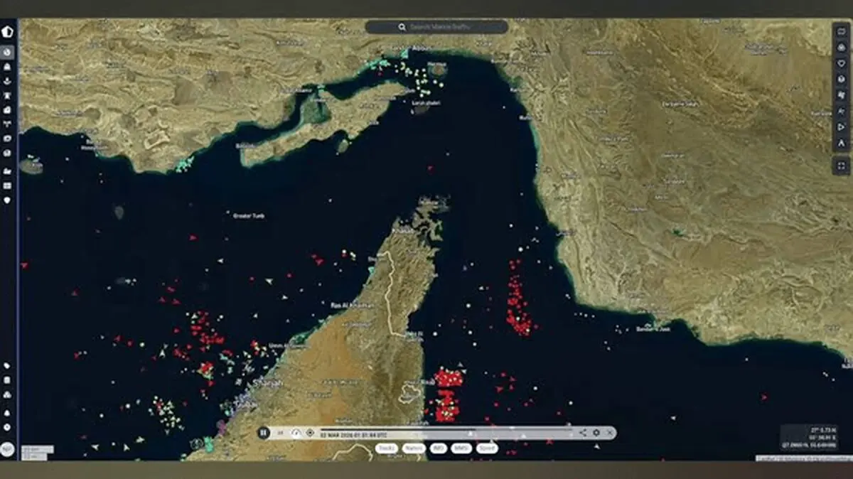 بعد از هشدار سپاه ترافیک در تنگه هرمز کاملا متوقف است