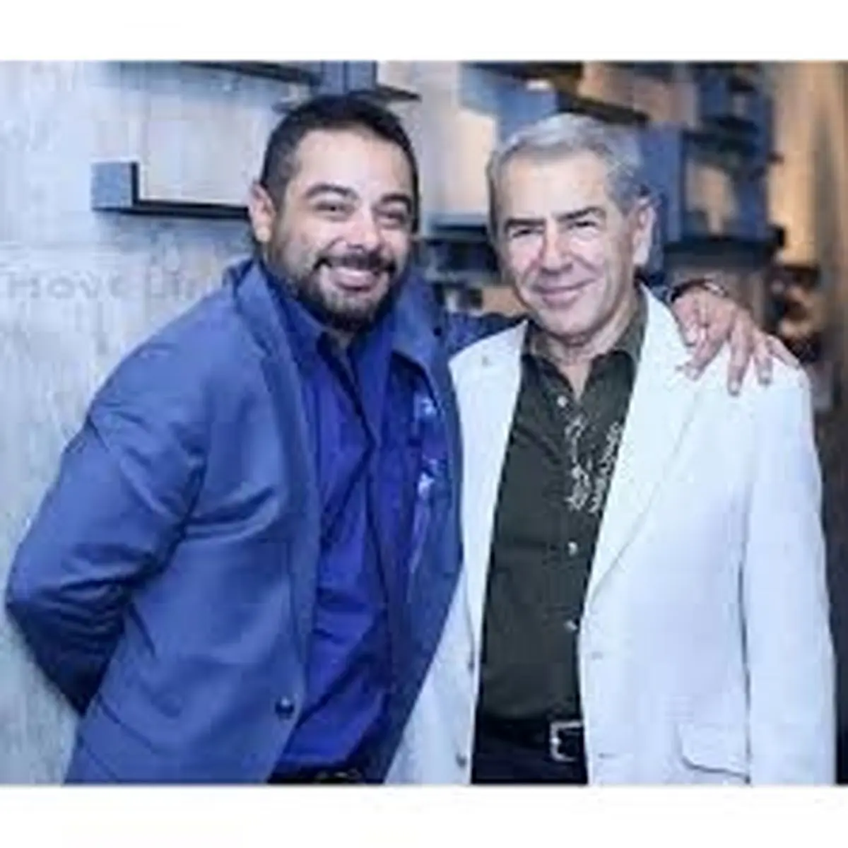 پدر و پسرِ مشهور سینما در یک قاب/ عکس