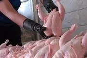 میزان گرانی گوشت مرغ طی یک سال +جدول