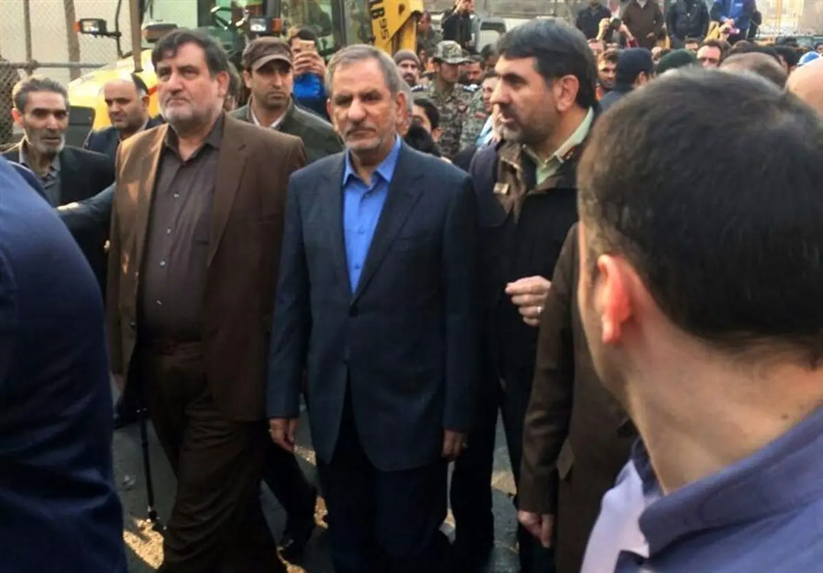 معاون اول رییس جمهور به محل حادثه رفت