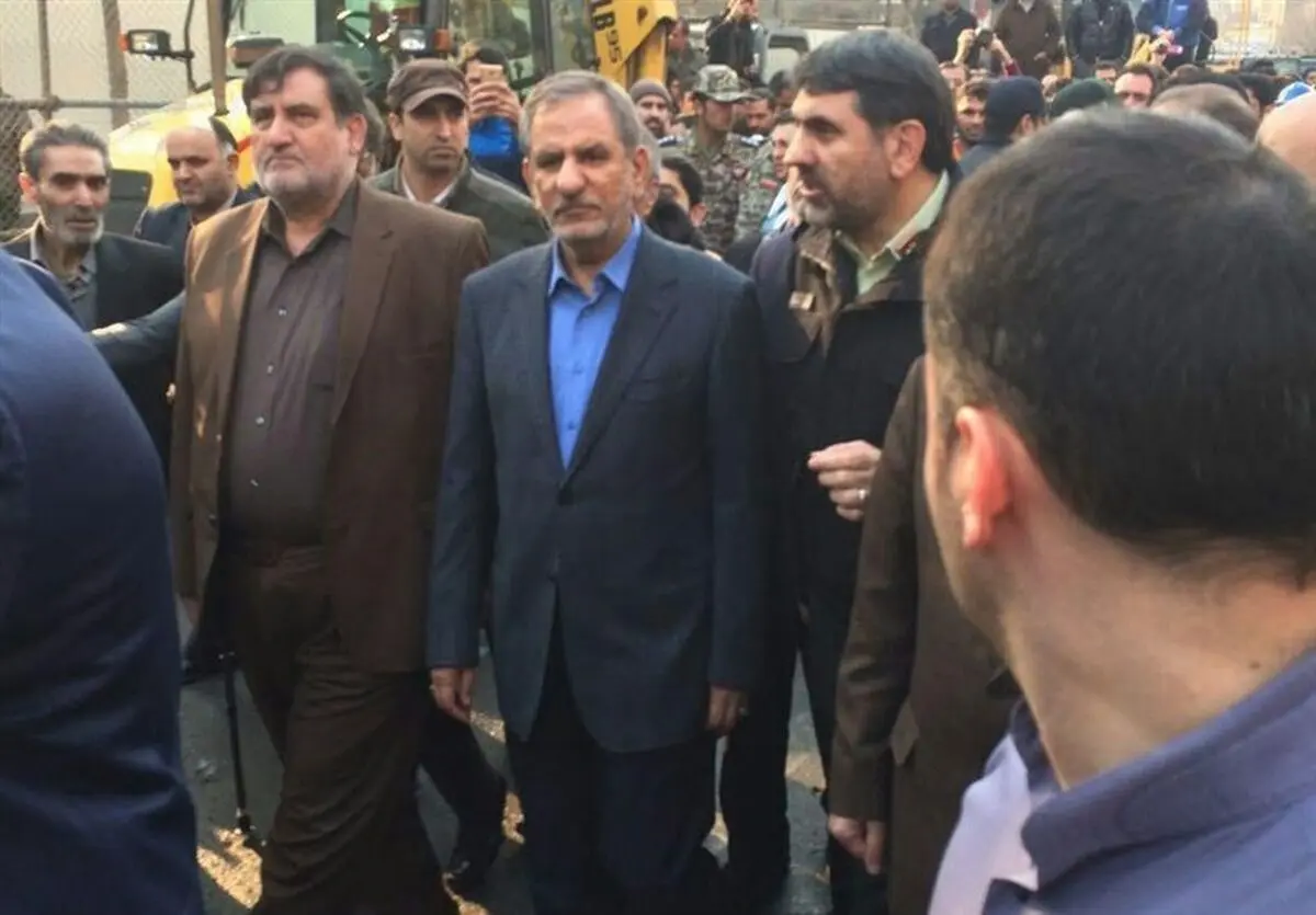 معاون اول رییس جمهور به محل حادثه رفت