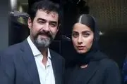 شهاب حسینی با ریش مدل جدید در کنار همسرش در اکران خصوصی