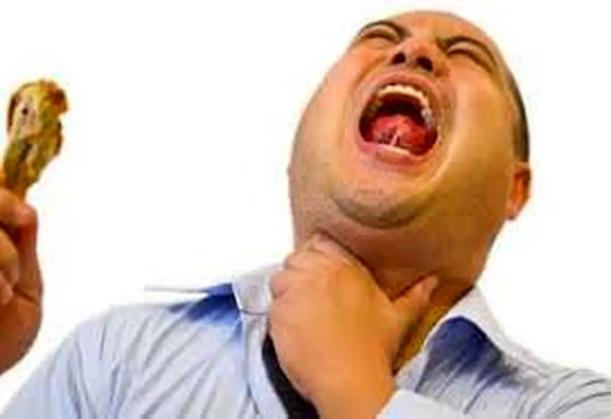 درصورت پریدن غذا در گلو چه باید کرد؟