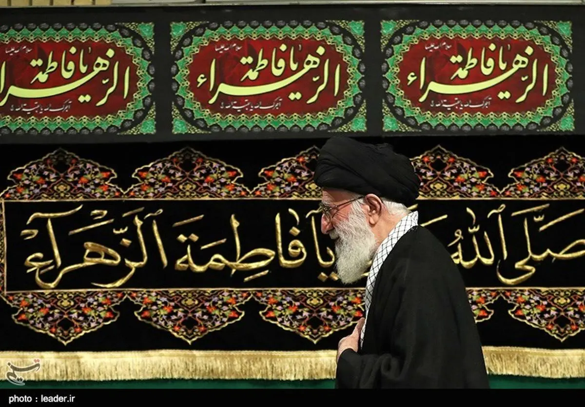 برگزاری آخرین شب مراسم عزاداری حضرت فاطمهزهرا(س) با حضور رهبر معظم انقلاب اسلامی