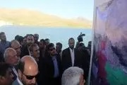 سد تنگه حمام قصرشیرین با حضور معاون رئیس جمهور افتتاح شد + تصویر