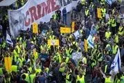 جلیقه‌زردهای اسپانیا تظاهرات کردند