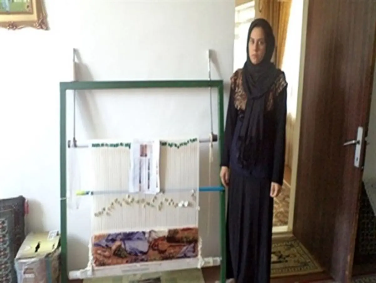 احیای کارگاه قالیبافی توسط بانوی عشایری کرمانشاه