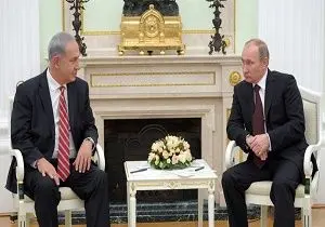 وقت ملاقات دادن پوتین به نتانیاهو سوژه رسانه‌ها شد!