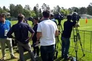 حضور رسانه‌های خارجی در تمرین تیم‌ملی